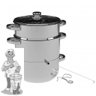 Stoomextractor / Sappan 5 liter RVS