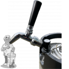 NukaTap Bierkraan chroom + adaptor voor sodakeg