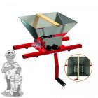 Fruitmolen 7 liter met rvs trechter en aluminium rollen