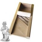 Zuurkoolschaaf 3 rvs messen 80 x 30 CM