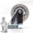 Zwenkwiel Heavy Duty 100mm Niet-vergrendelbaar